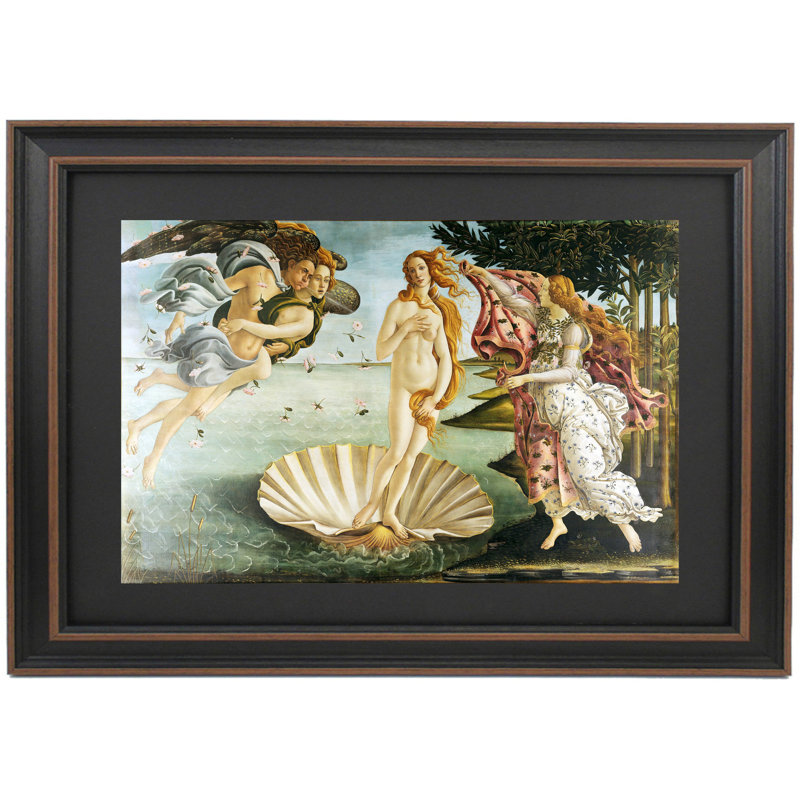 La naissance de Vénus par Sandro Botticelli, H 16 po x l 24 po