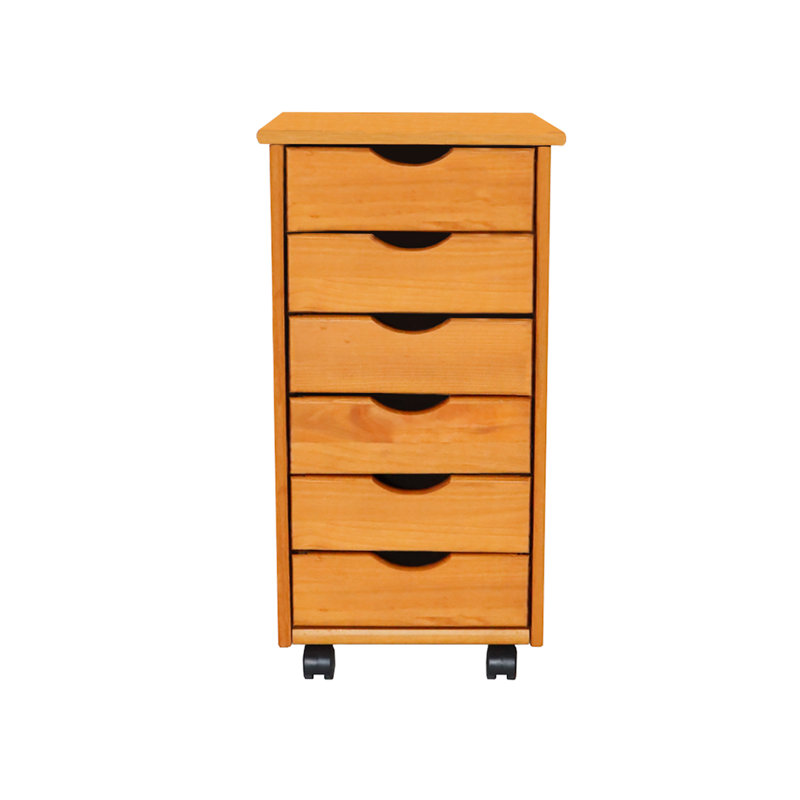 6 Drawer Storage Drawer, Brown