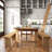 Dejon Rectangular Rustic Solid Pine Folding Dining Table by Flash Furniture-87785206-87784578