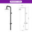 63"H 316 Stainless Steel Robust Wall-Mounted Outdoor Shower-123516744