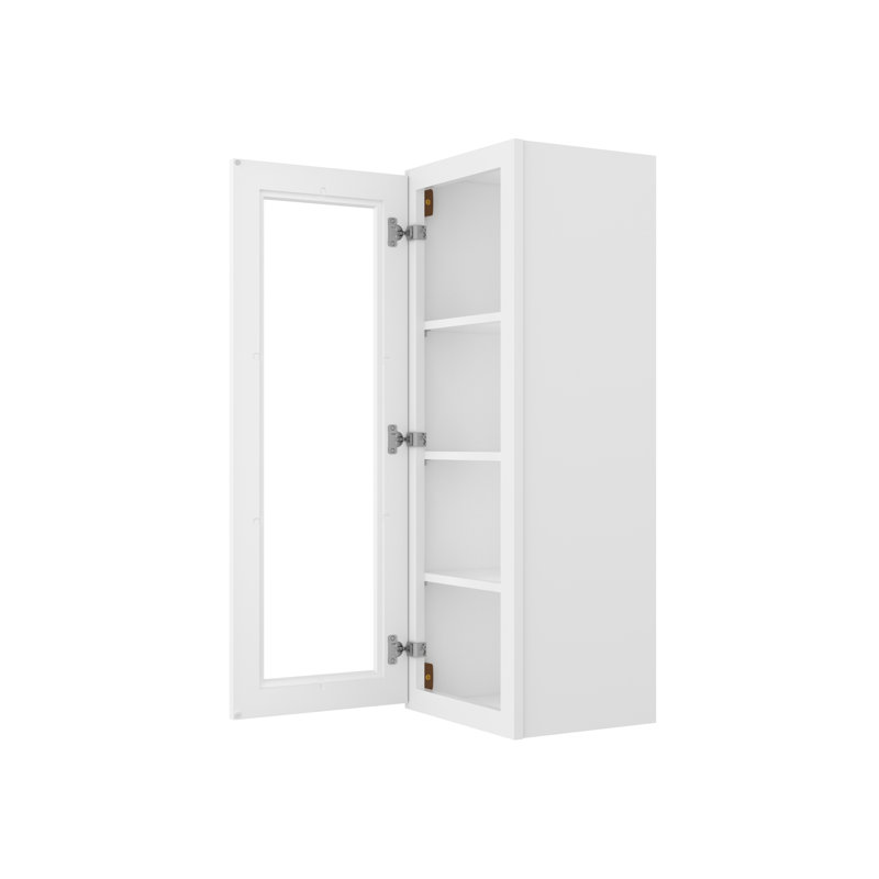 15" x 12" x 42"Camlock Easy to Assemble Wall Cabinet Glass NOT Include