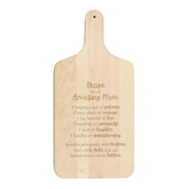 Recipe For A Special Mom - Sweet and Loving Durable Cutting Board 