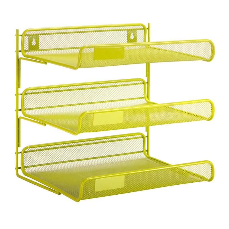 Blough Metal File Organizer, Lime