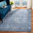 Avira Damask Navy/Light Gray Area Rug-1444890229
