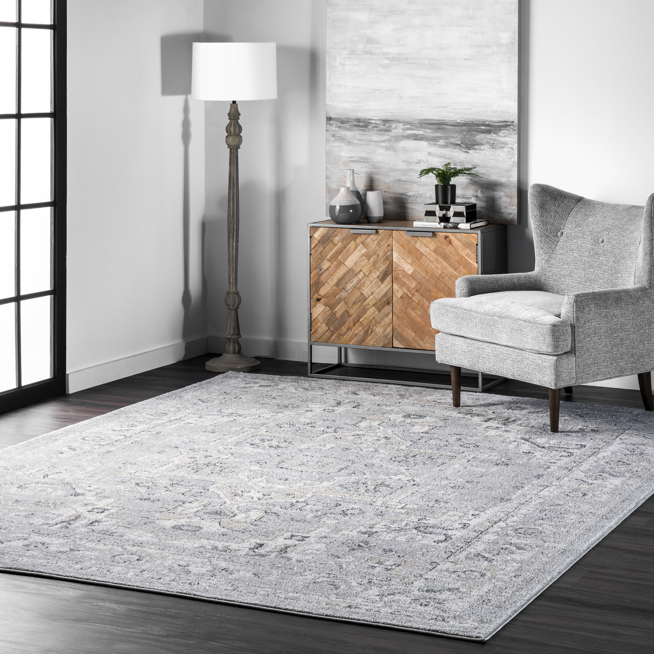 Area Rug Living Room Rugs: 8x10 Large Soft Bedroom Carpet Non Shedding  Washable Abstract Modern Throw Accent Rug for Dining Room Home Office  Kitchen