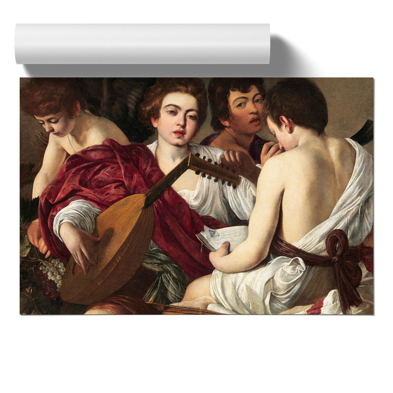 Music by Caravaggio - No Frame Print, 30cm H x 42cm W x 0.1cm D