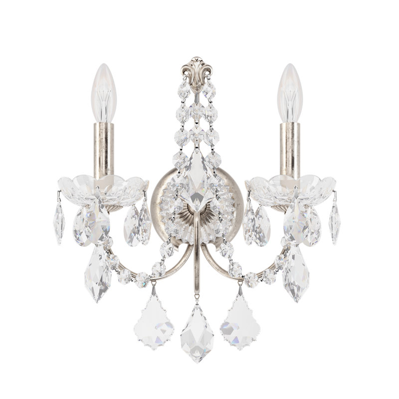 Century 2 - Light Candle Wall Light, Antique Silver