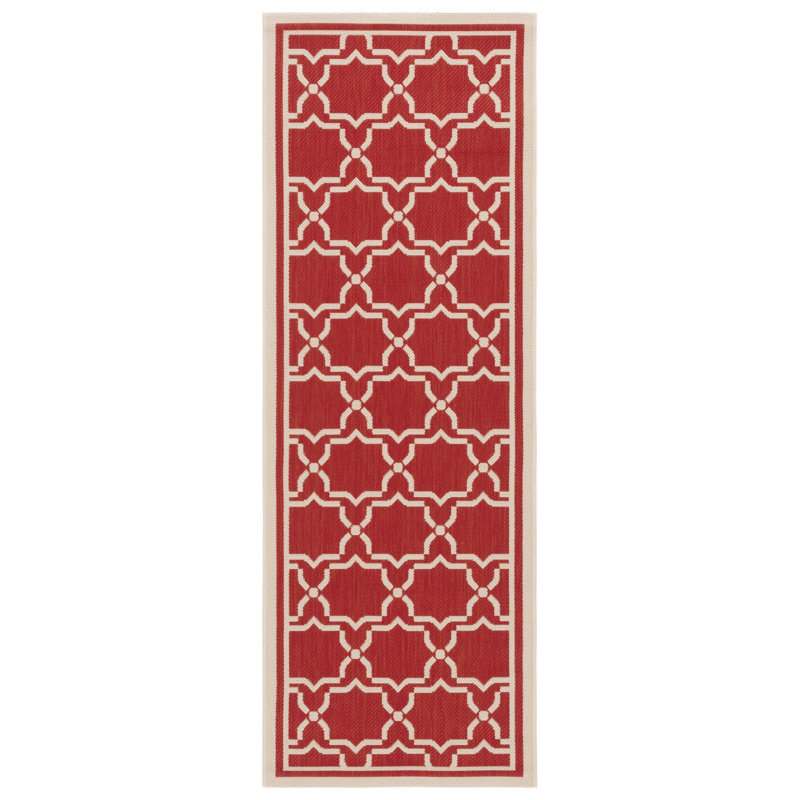 Dirks Performance Geometric Indoor/Outdoor Area Rug, Runner 2'3" x 6'7"
