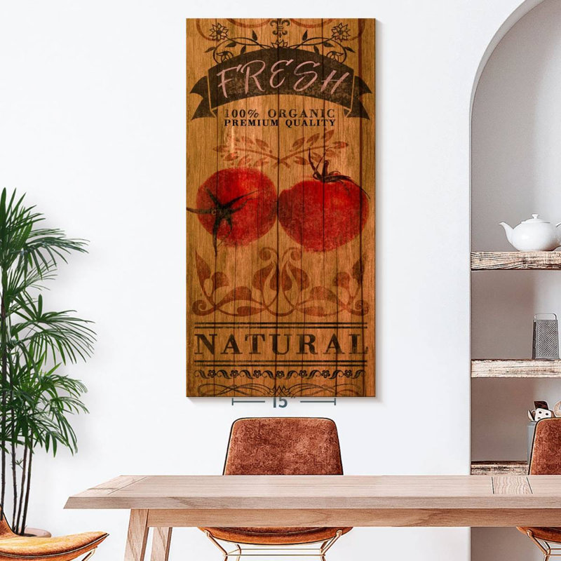 «Fresh Tomatoes», reproduction sur toile, H 27 po x l 54 po x P 1,25 po