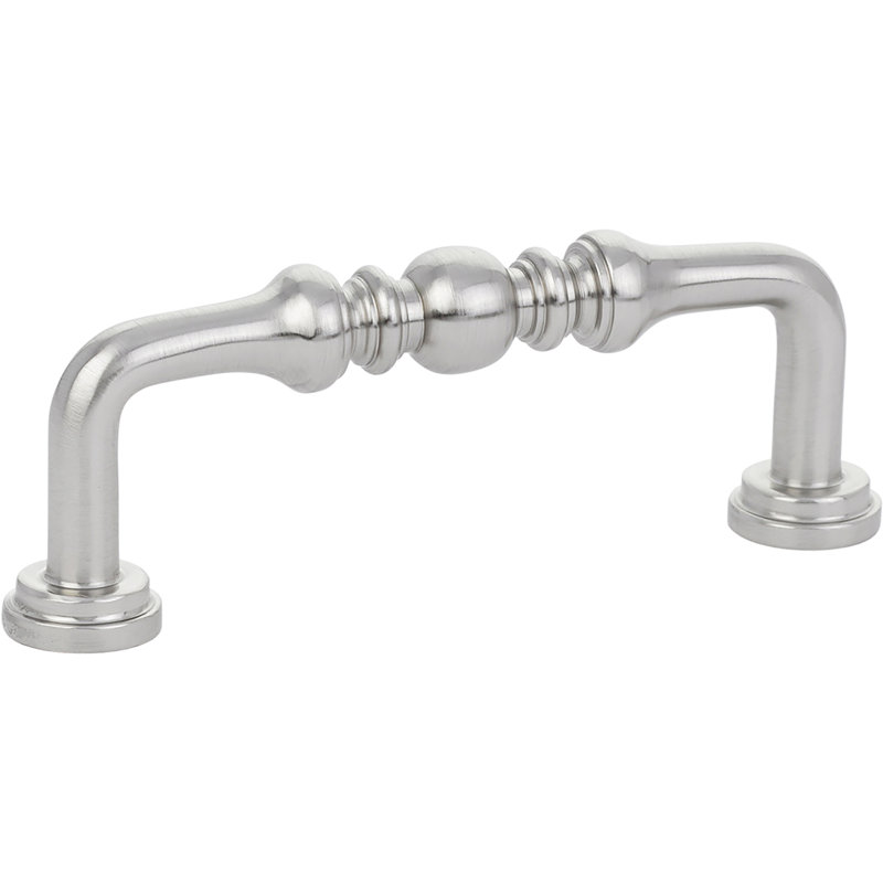 Spindle 6" Center to Center Bar Pull, 3", Satin Nickel