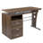 Picabo Computer Desk with Three Drawer Single Pedestal and Pull-Out Keyboard Tray-1603306032