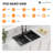 33 " L Drop-In Double Bowl Stainless Steel Kitchen Sink