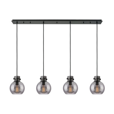 Luminaire suspendu sphère 4 lumières Amrith
