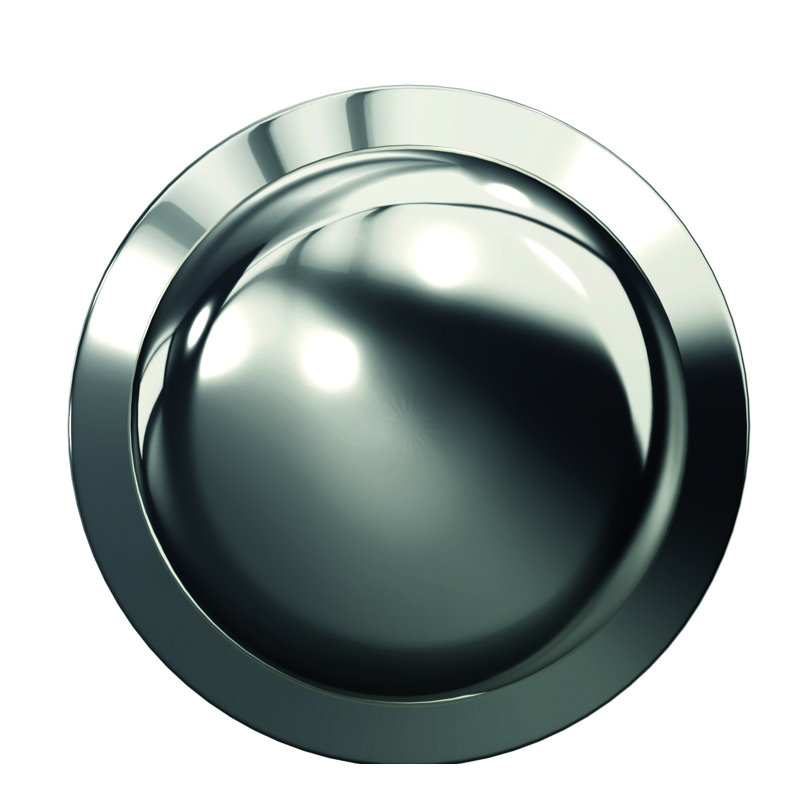 Custom Plymouth Hall-Closet and Bed-Bath Knob with Kinsler Trim, Bright Chrome