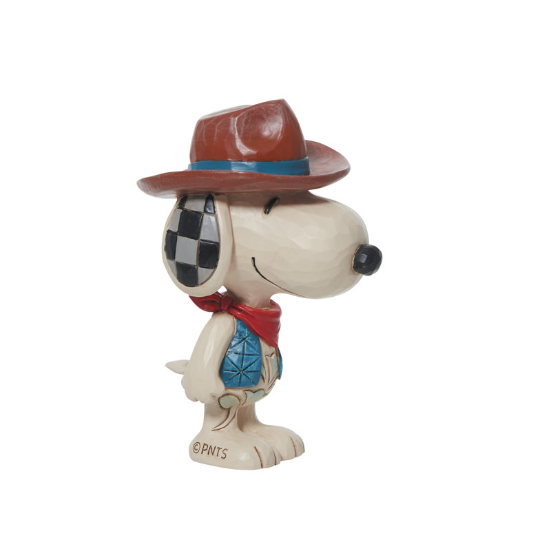 Peanuts by Jim Shore Snoopy Cowboy Mini Figurine 3.4in H