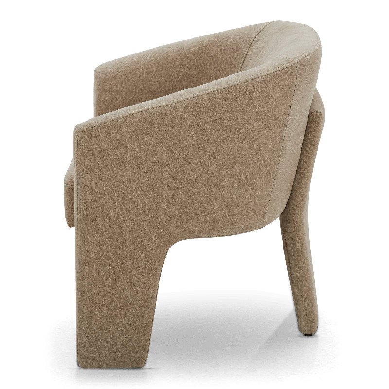 Chaise Danford en osier Capri, Tanné