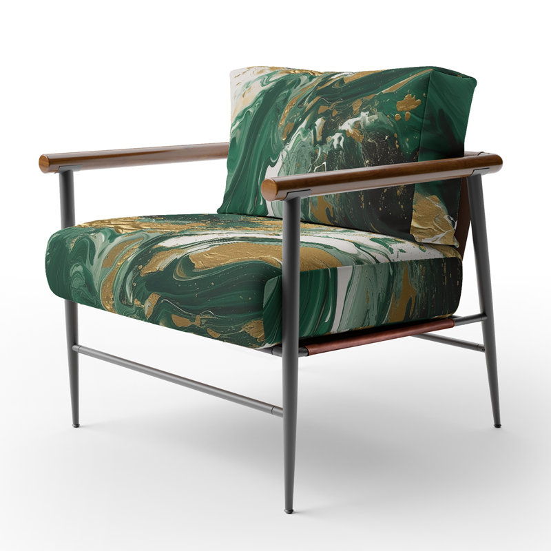 Fauteuil d'appoint Daeschle, Noir, noir, noir, noir