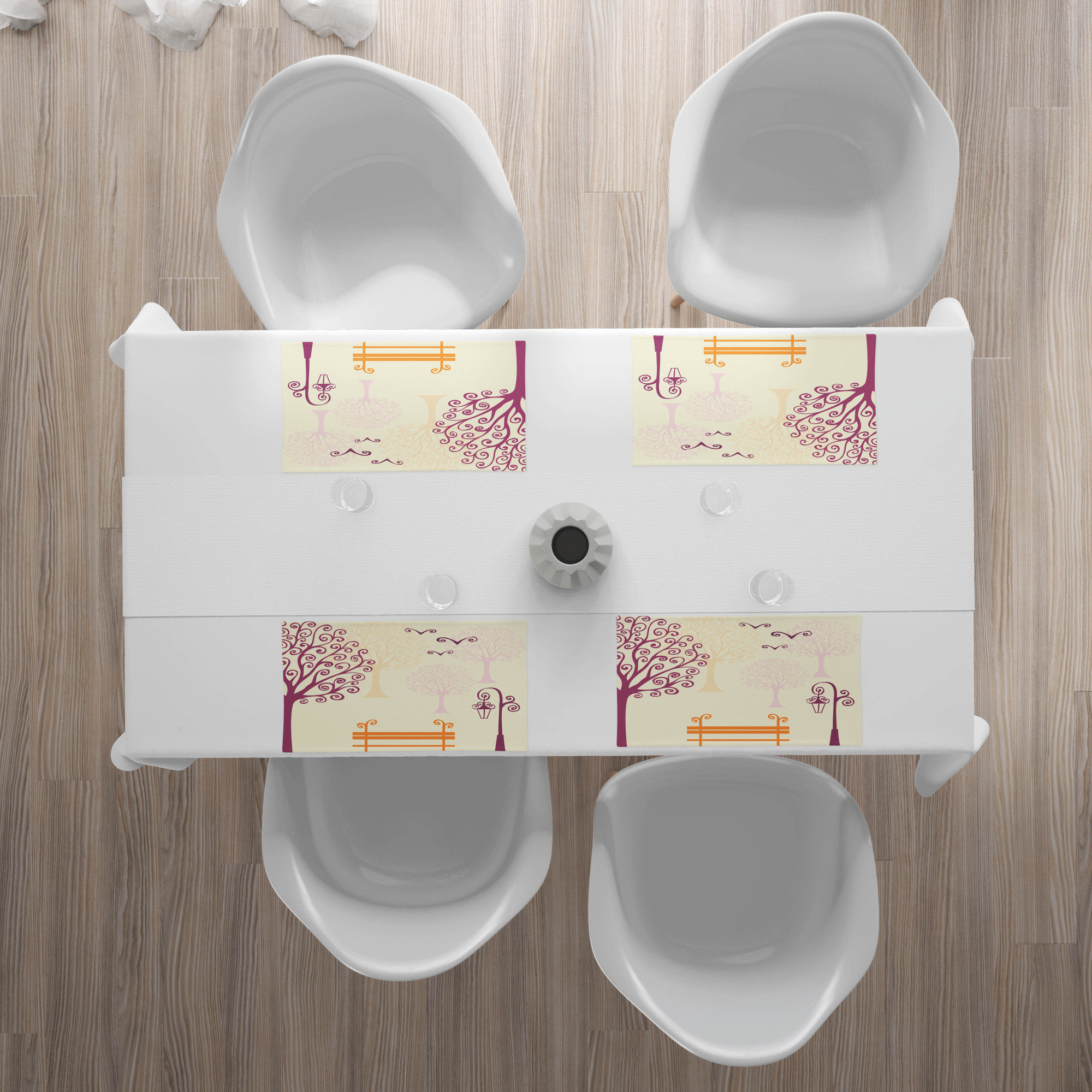 East Urban Home Ambesonne Nature Place Mats Set Of 4, Pastel Colour ...