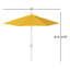 Parasol de marché 108 po Calline-88507948
