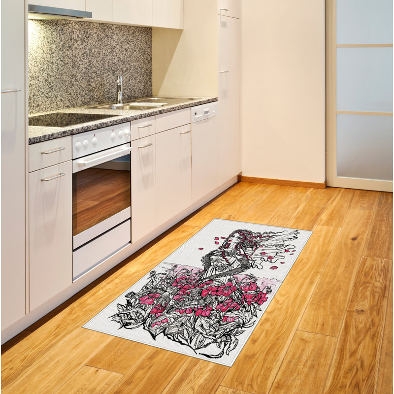 Sketchy High Density Long Fiber Poly Threads Decorative Area Rug Carpet, Rectangle 2'7" x 5'