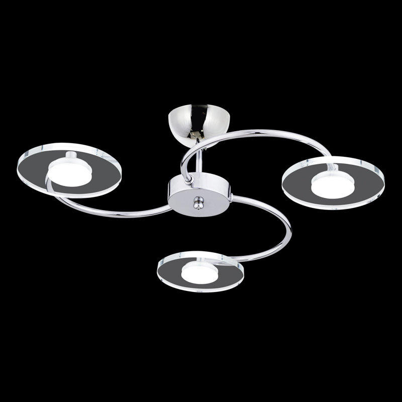 Lustre géométrique unique à 3 lumières Carper