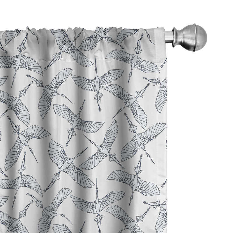Semi Sheer Curtain Pair, 56" W x 84" L