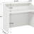 Modern White Reception Desk With Counter, Cable Grommet & Privacy Panels For Office And Retail Spaces-3734364