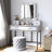Abdulaleem Vanity Table with Lighted Mirror-1218541037