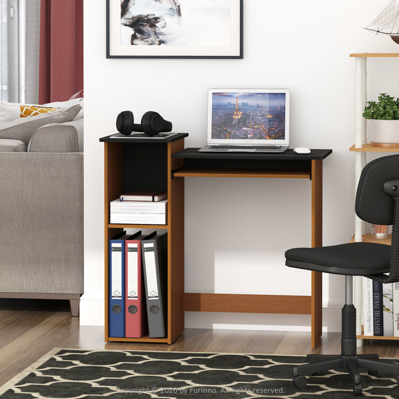 Royce Computer Desk, Cherry/Black