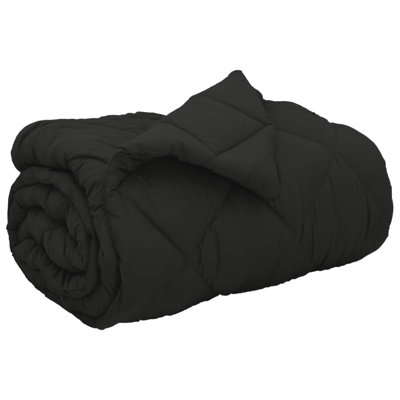  Winter Duvet Black 240 X 200 Cm Microfiber