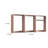 Vedz Wall Mount Closet Set, 1 Shelf 5 Hanging Rods, Melamine-114490582