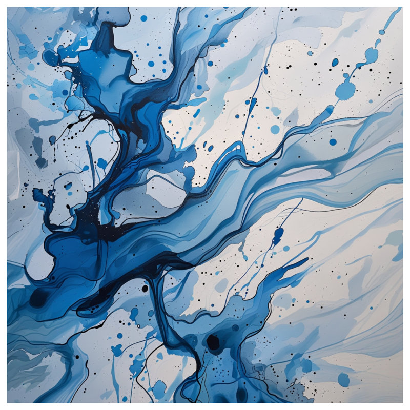 Édredon abstrait, literie, art contemporain, Simple extra long