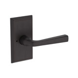 Kinsella Privacy Lever with Chamfered 5in Rose in Lifetime (PVD) Polished Brass