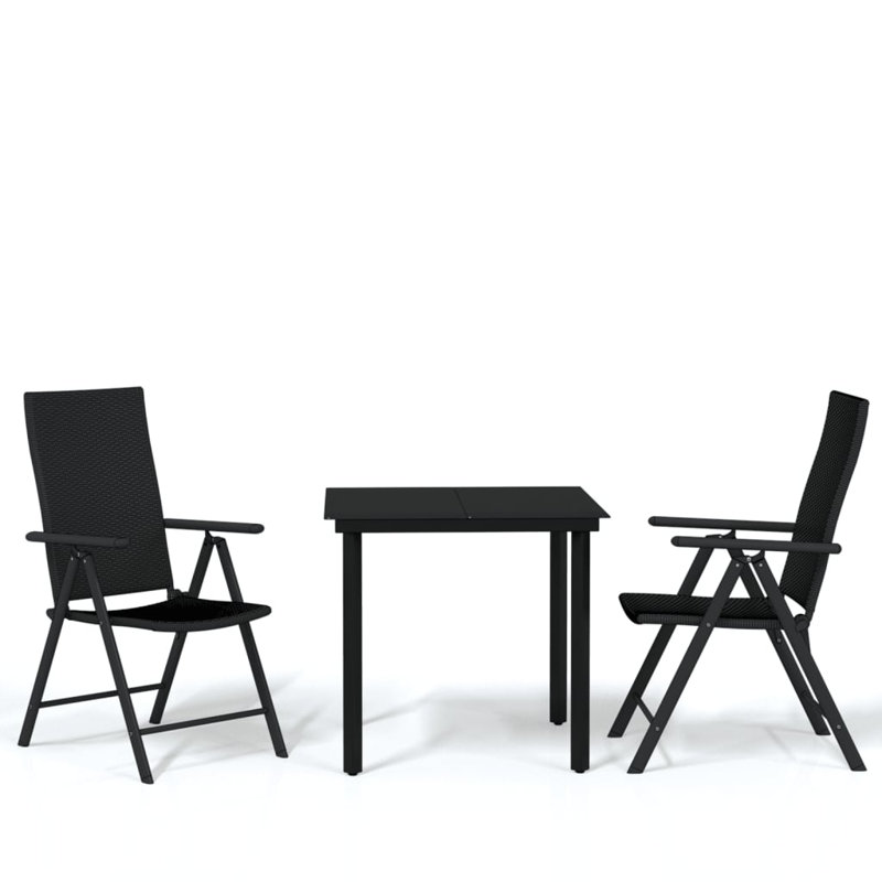 Keverian Square 2 - Person Dining Set, 23.23" x 55.12" x 29.13"