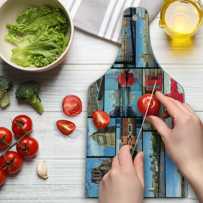Planche à découper en verre trempé Ambesonne