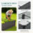 6x3x2ft Galvanized Raised Garden Bed, Rectangular Metal Planter Box, Vegetable and Flower Metal Raised Garden Bed-216466561