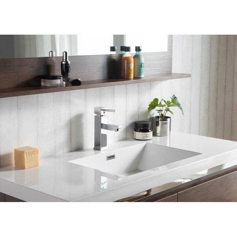Boswick 47.25'' Single Bathroom Vanity with Top, Matte Black, Rosewood