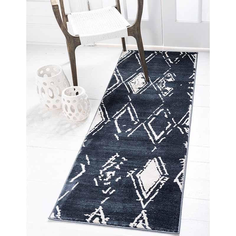 Abstract Indoor Rug, Runner 2'2" x 6'