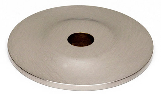 Traditional Metal Knob Backplate, Satin Nickel