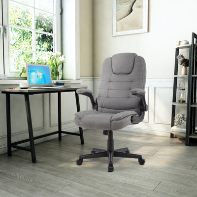 High Back Swivel Office Chair with Armrests