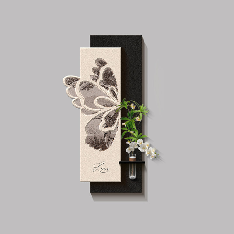 Black + White Rectangle Sandstone Wall art, 47.24" H x 23.62" W x 1.97" D