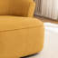 Chaise pivotante rembourrée en polyester avec repose-pieds-561283673