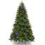 Downswept Douglas 10" Green Fir Artificial Christmas Tree with 1000 LED Multi Lights and Stand-181915370-159994871
