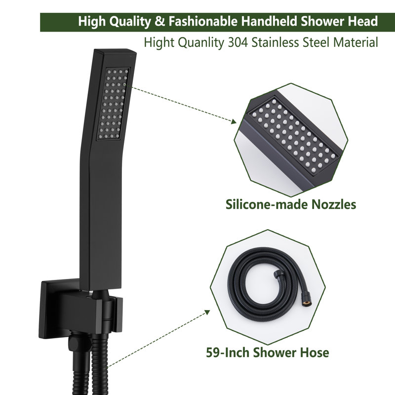 Système de douche complet avec contrôle du volume