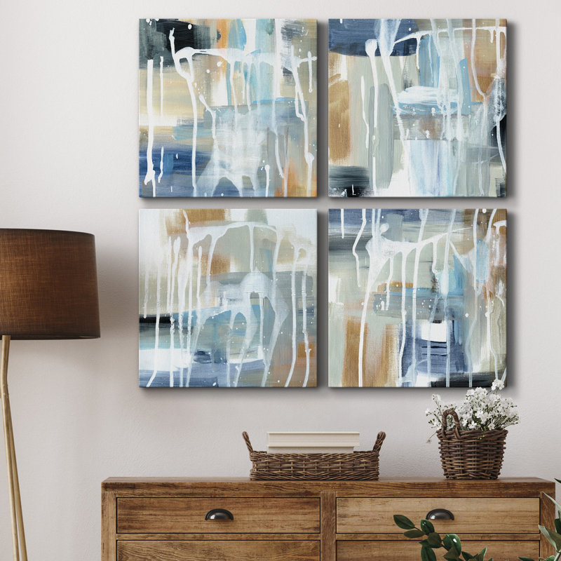 Weather I - Ensemble d'impressions sur toile tendue, H 40 po x l 80 po x P 1 po