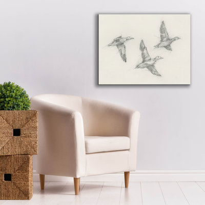  «Mallard Duck Sketch 1» par Ethan Harper, art mural sur toile, 34 po x 26 po