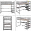 Lit mezzanine simple pour enfant Gorgias-1607869983