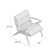 Desi Retro Button Tufted Upholstered Arm Chair with Angled Wood Frame