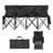 Folding Chair Sports 4 Seat Sideline Team Bench with Sidebag & Carry Bag