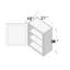Armoire murale de cuisine standard l 21 po x P 12 po x H 36 po prête à assembler Casainc-125386904-125386909